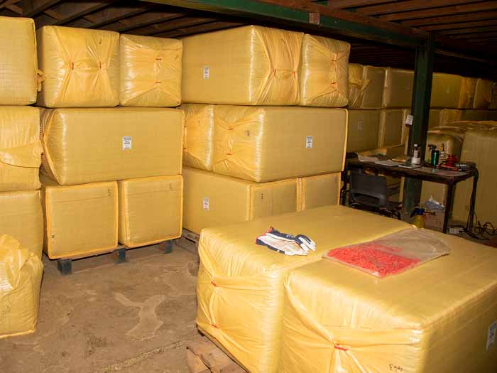 Keeping storage clean is essential to maintain good biosecurity practices. Picture: Ruth Downing.